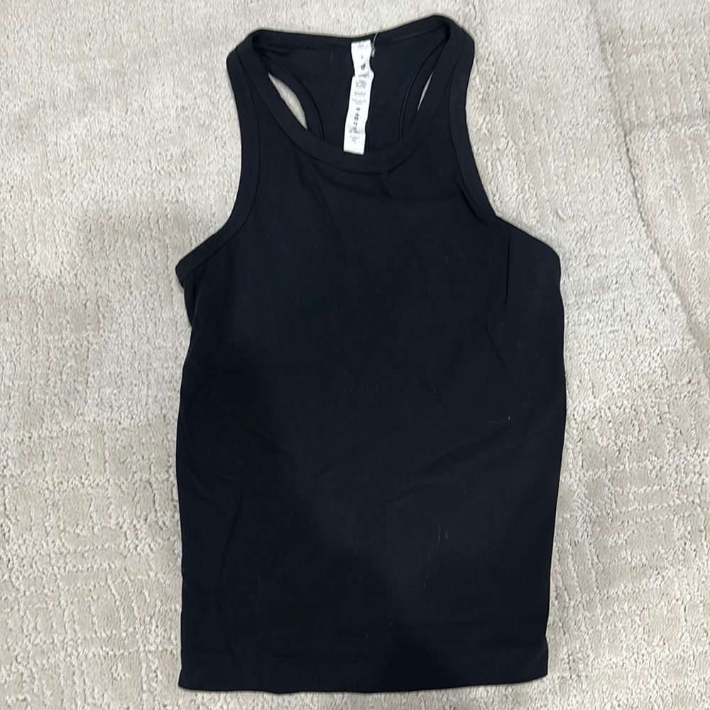 Lululemon Black High Neck Tank Size 4